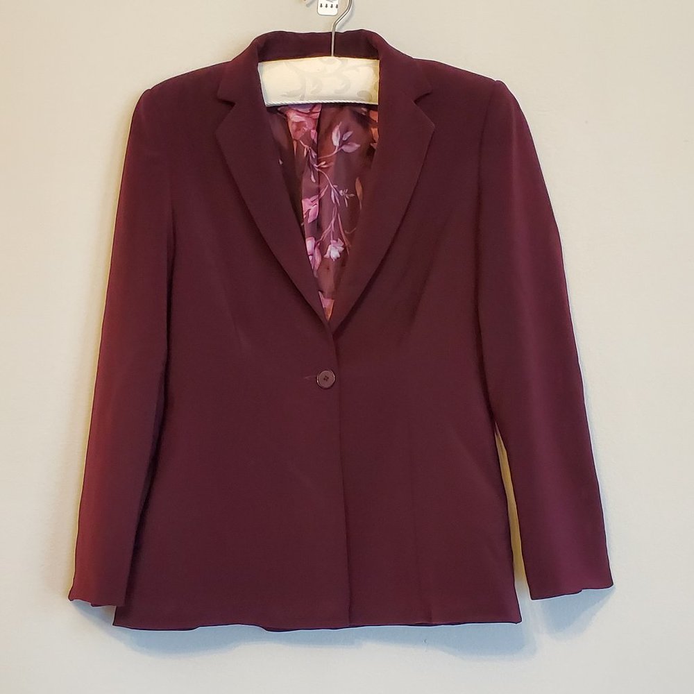 Dorothy Perkins Maroon Suit Jacket Size 12